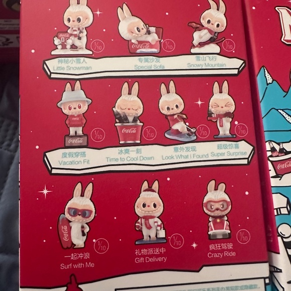 The Monsters Coca Cola Labubu Figures (5 pack) - Picture 2 of 5
